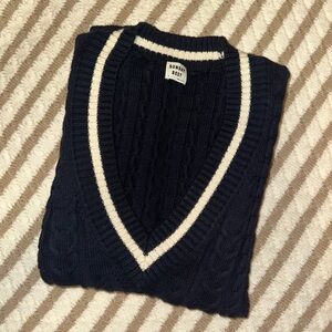 Aritzia Sunday Best Navy Winston Sweater Vest